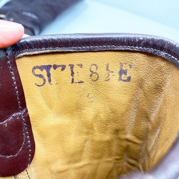 Vintage Biltrite Brown Leather Harness Boots Men's Size 8.5E Wide VGUC Pull On - Picture 7 of 9